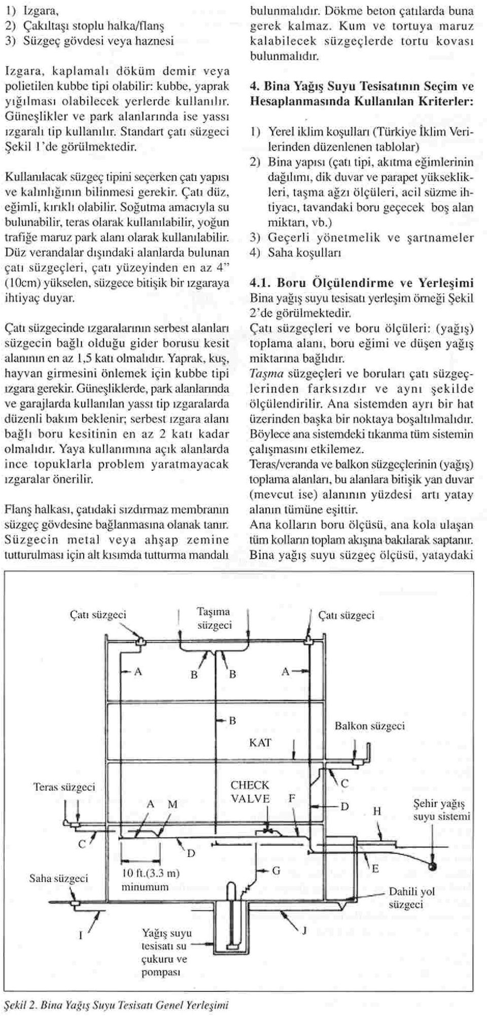 eğimli, kııklı olabili. Soğulma amacıyla su bulunabili, teas olaak kullanılabili, yoğun tafiğe mauz pak alanı olaak kullanılabili.