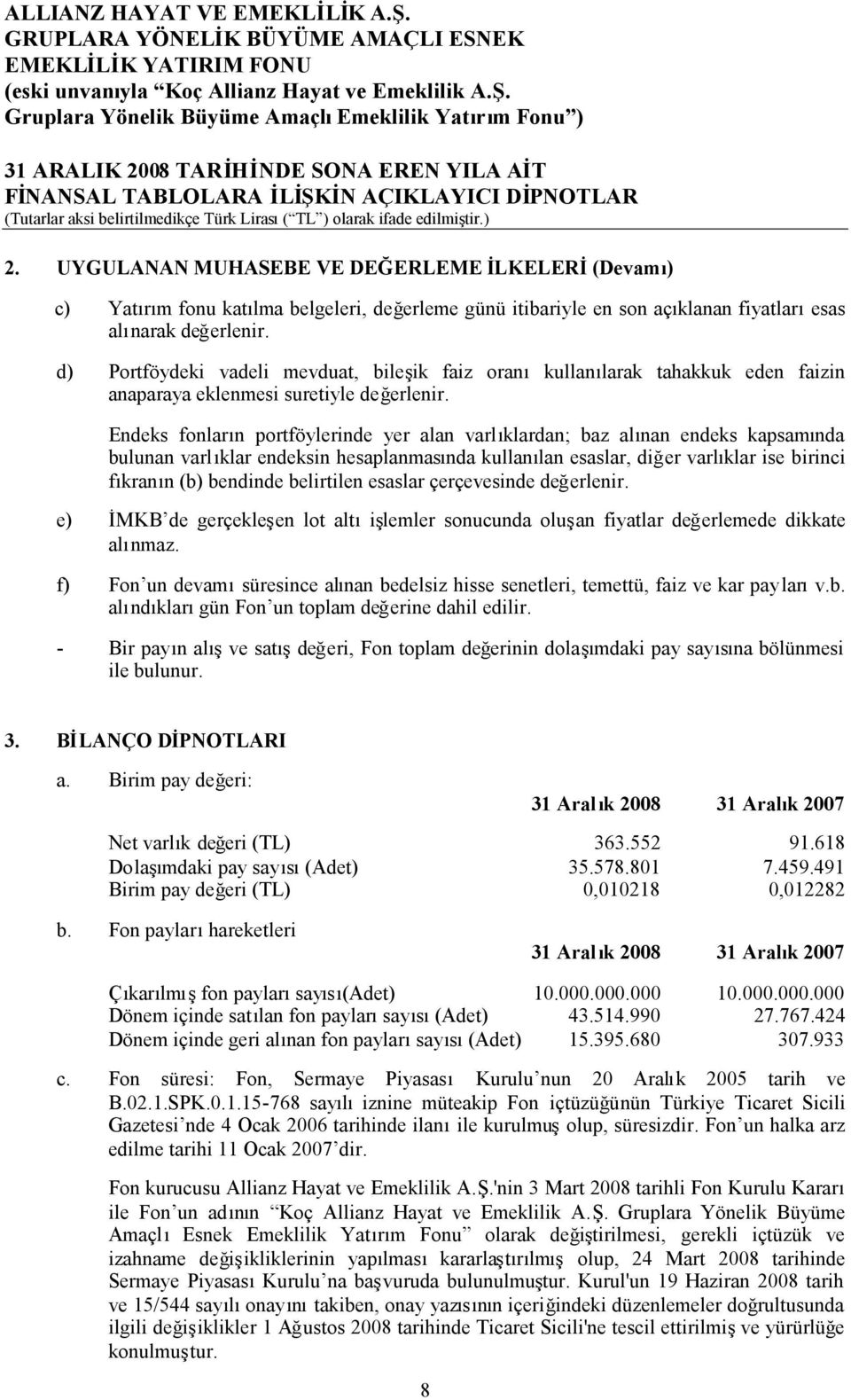 d) Portföydeki vadeli mevduat, bileşik faiz oranıkullanılarak tahakkuk eden faizin anaparaya eklenmesi suretiyle değerlenir.