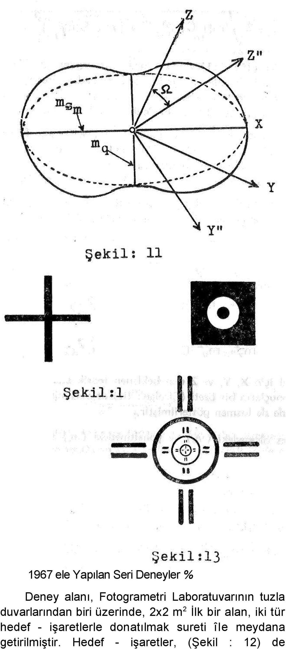 İlk bir alan, iki tür hedef - işaretlerle donatılmak sureti