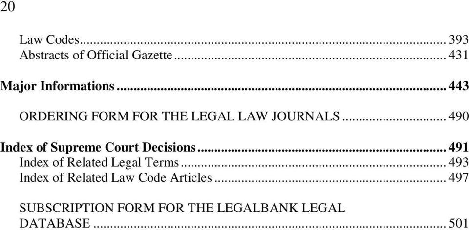 .. 490 Index of Supreme Court Decisions... 491 Index of Related Legal Terms.