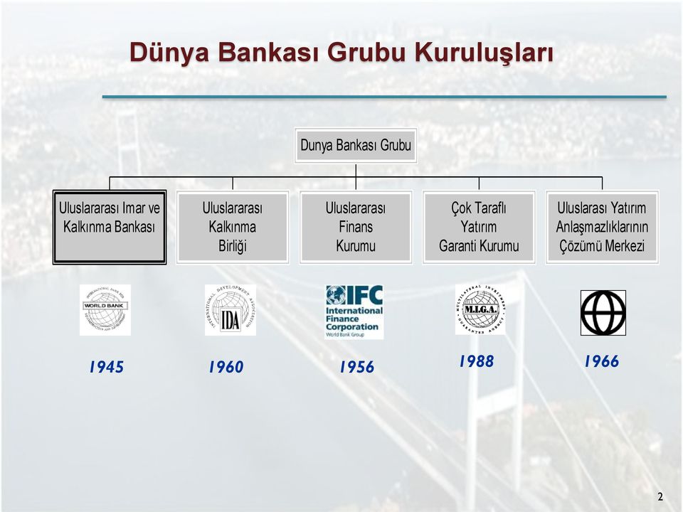 Uluslararası Finans Kurumu Çok Taraflı Yatırım Garanti Kurumu