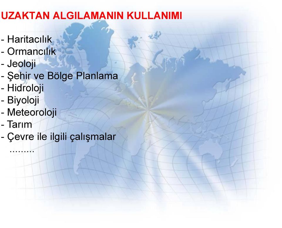 ve Bölge Planlama - Hidroloji - Biyoloji -