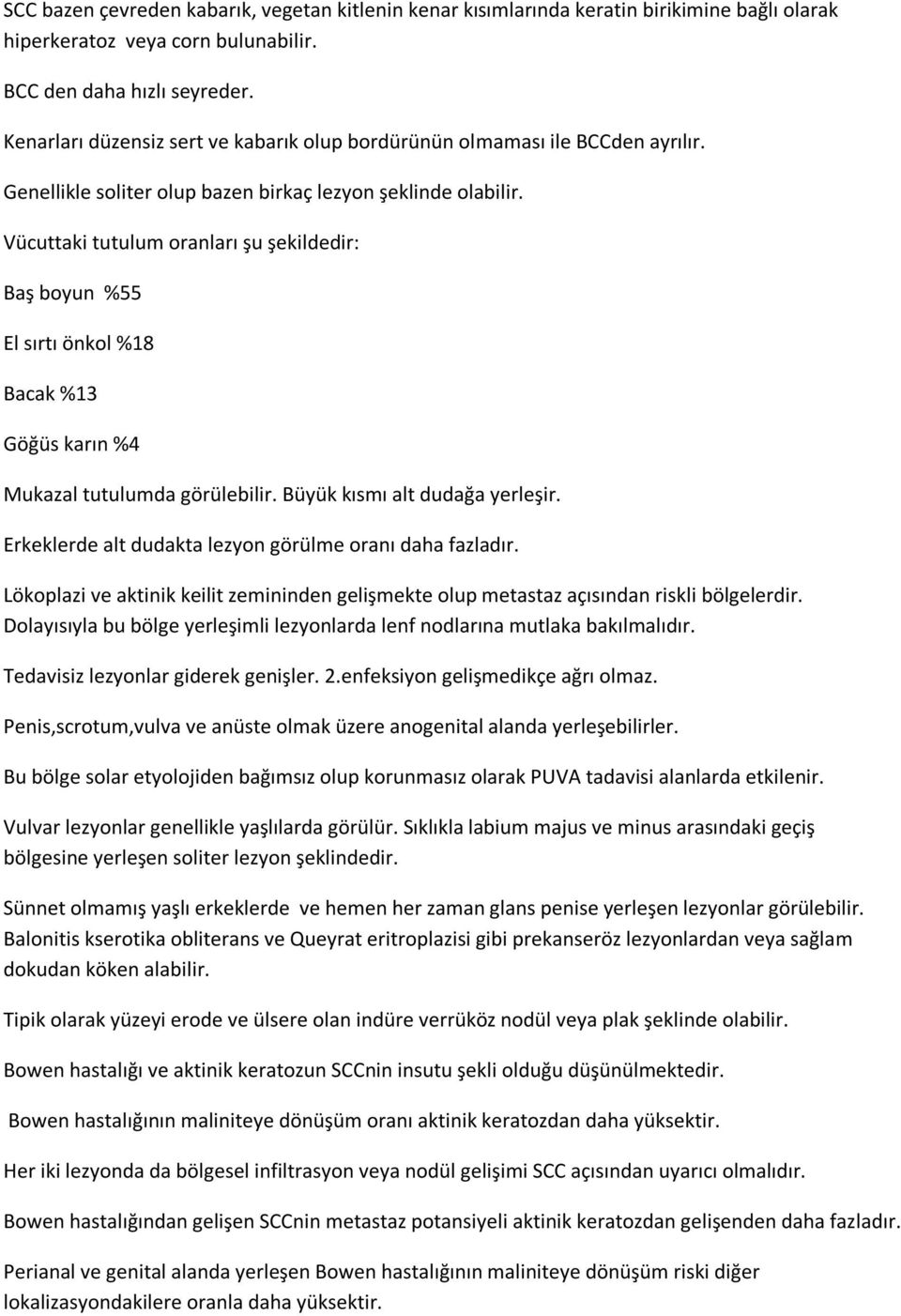 Vücuttaki tutulum oranları şu şekildedir: Baş boyun %55 El sırtı önkol %18 Bacak %13 Göğüs karın %4 Mukazal tutulumda görülebilir. Büyük kısmı alt dudağa yerleşir.