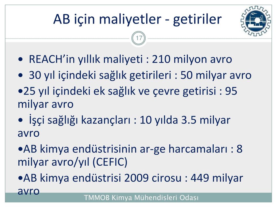 milyar avro İşçi sağlığıkazançları: 10 yılda 3.