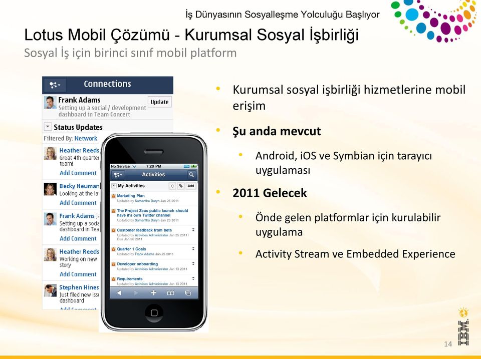 mevcut Android, ios ve Symbian için tarayıcı uygulaması 2011 Gelecek Önde