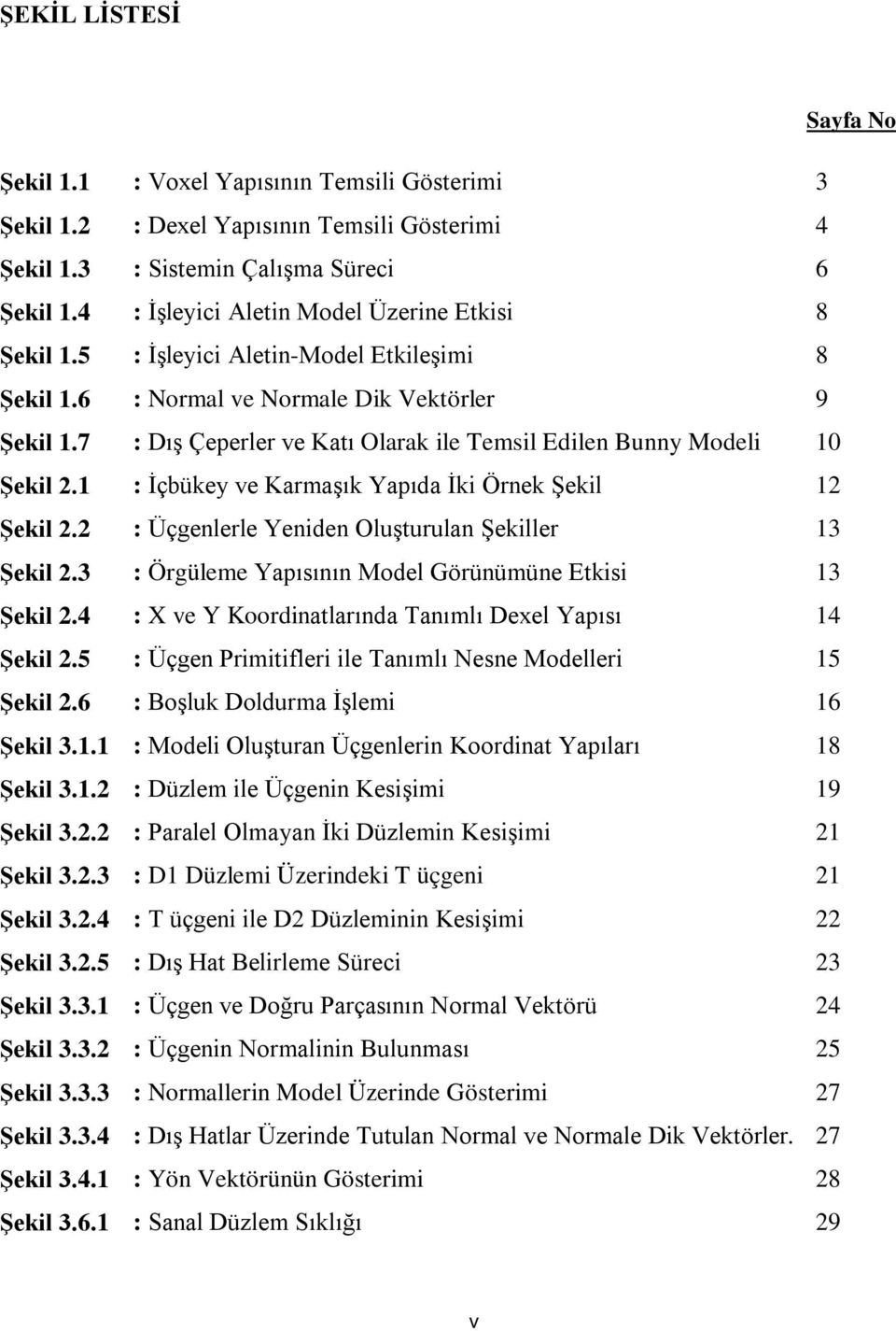 Vektörler : Dış Çeperler ve Katı Olarak ile Temsil Edilen Bunny Modeli : İçbükey ve Karmaşık Yapıda İki Örnek Şekil : Üçgenlerle Yeniden Oluşturulan Şekiller : Örgüleme Yapısının Model Görünümüne