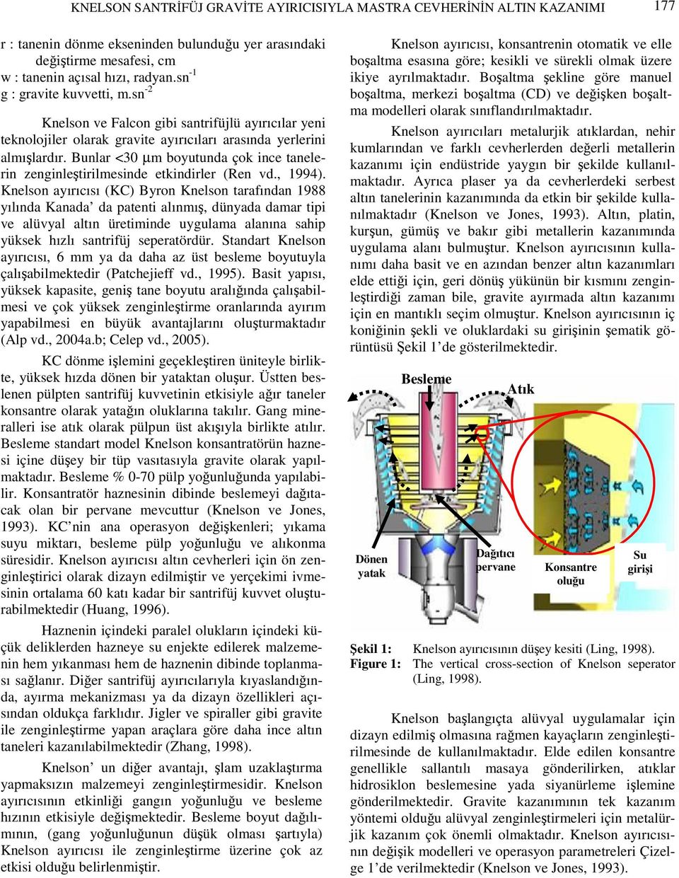 Bunlar <30 µm boyutunda çok ince tanelerin zenginleştirilmesinde etkindirler (Ren vd., 1994).