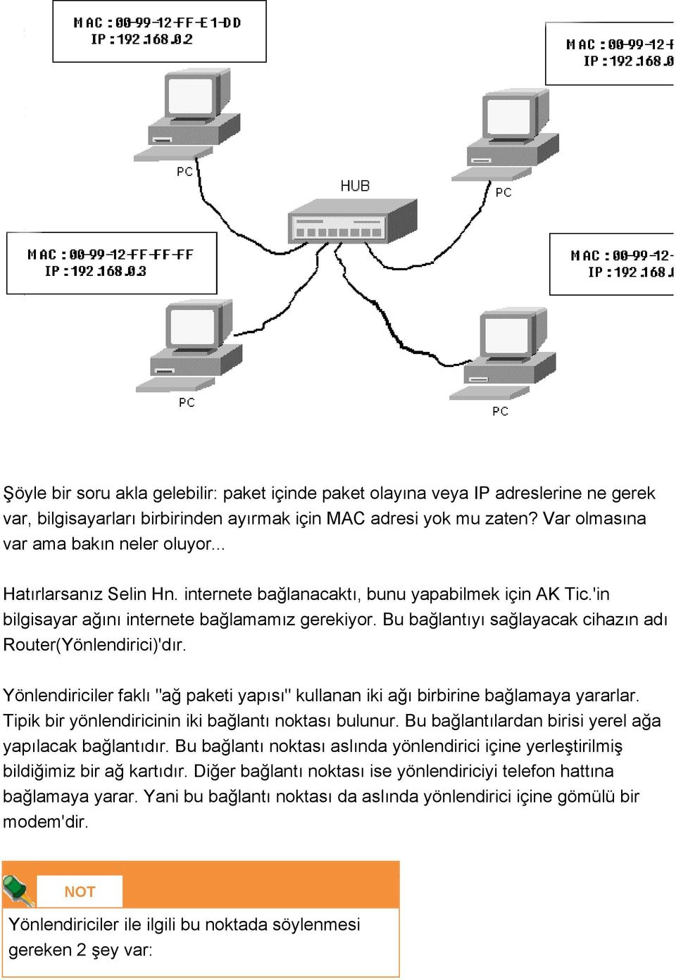 Yönlendiriciler faklı "ağ paketi yapısı" kullanan iki ağı birbirine bağlamaya yararlar. Tipik bir yönlendiricinin iki bağlantı noktası bulunur.