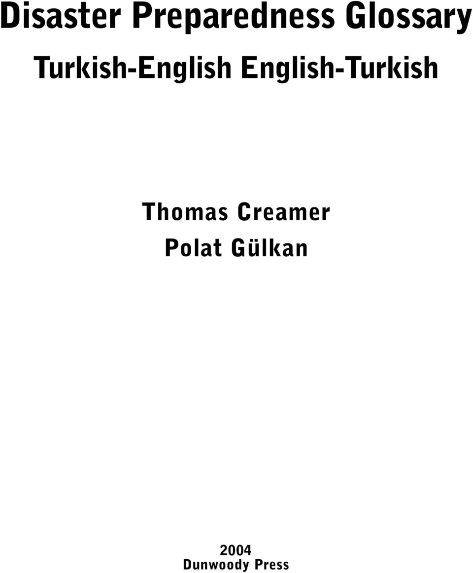 English-Turkish Thomas