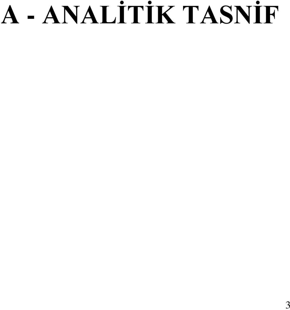 TASNİF 3