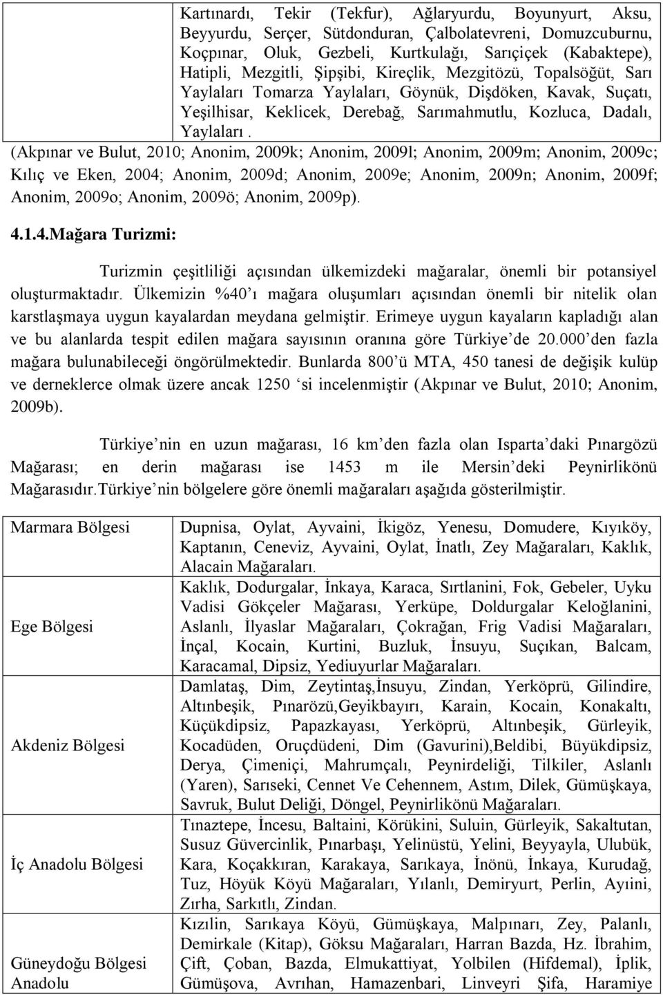 (Akpınar ve Bulut, 2010; Anonim, 2009k; Anonim, 2009l; Anonim, 2009m; Anonim, 2009c; Kılıç ve Eken, 2004; Anonim, 2009d; Anonim, 2009e; Anonim, 2009n; Anonim, 2009f; Anonim, 2009o; Anonim, 2009ö;