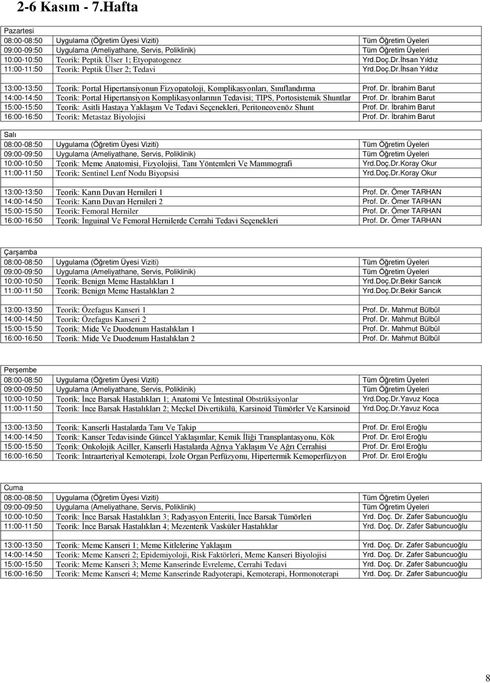 İbrahim Barut 15:00-15:50 Teorik: Asitli Hastaya Yaklaşım Ve Tedavi Seçenekleri, Peritoneovenöz Shunt Prof. Dr.