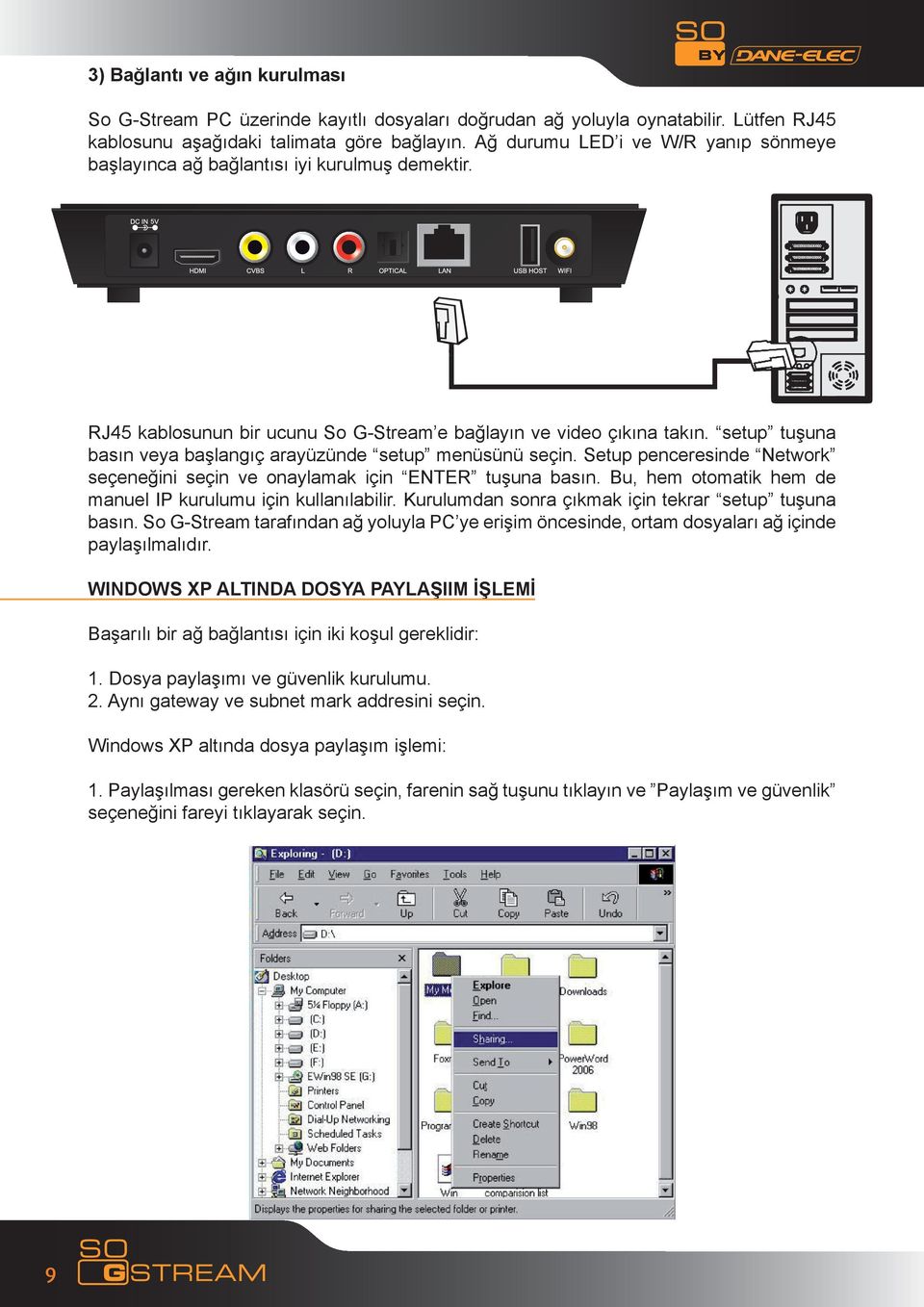 setup tuşuna basın veya başlangıç arayüzünde setup menüsünü seçin. Setup penceresinde Network seçeneğini seçin ve onaylamak için ENTER tuşuna basın.