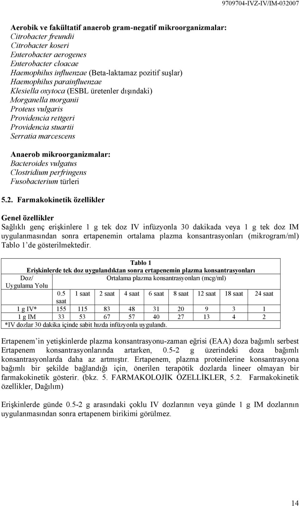 Bacteroides vulgatus Clostridium perfringens Fusobacterium türleri 5.2.