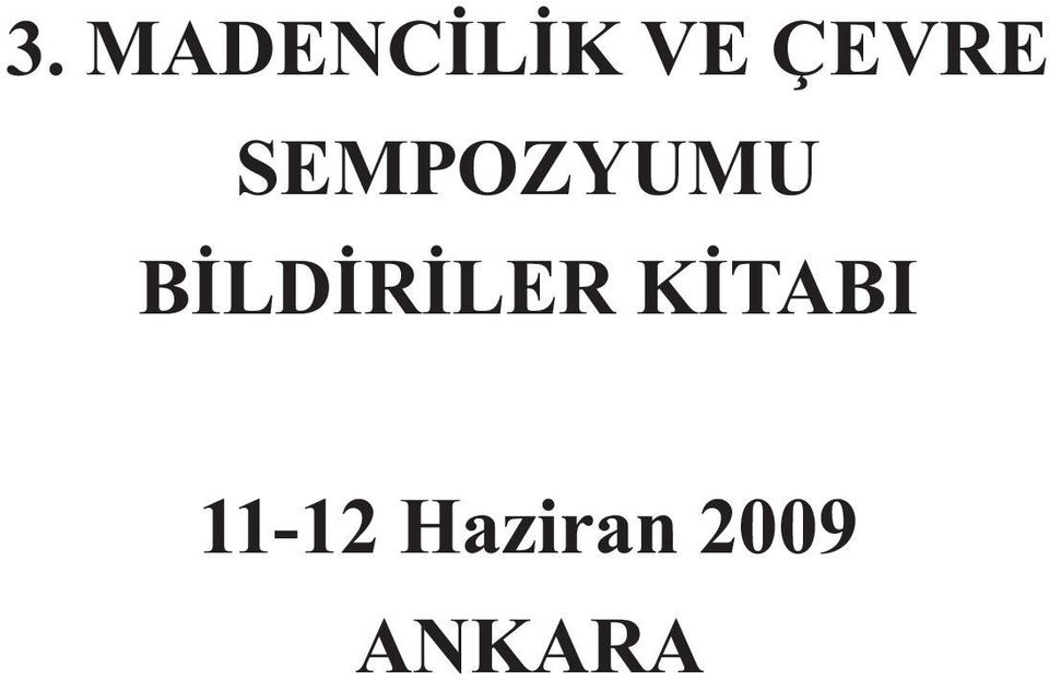 BİLDİRİLER KİTABI