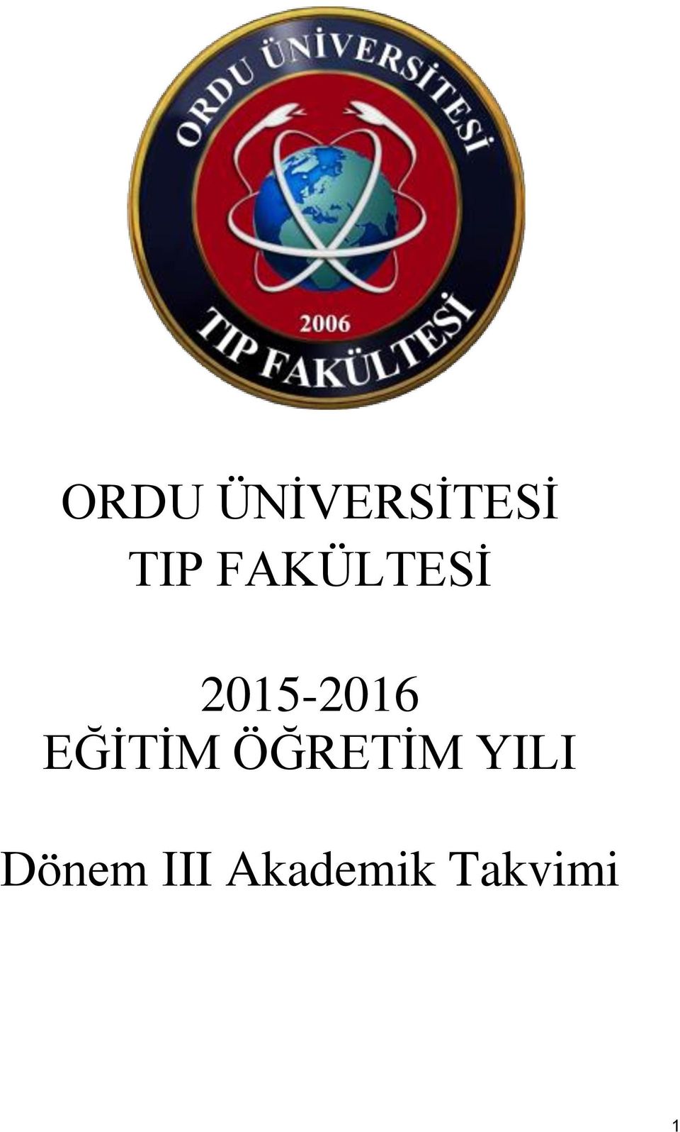 EĞİTİM ÖĞRETİM YILI