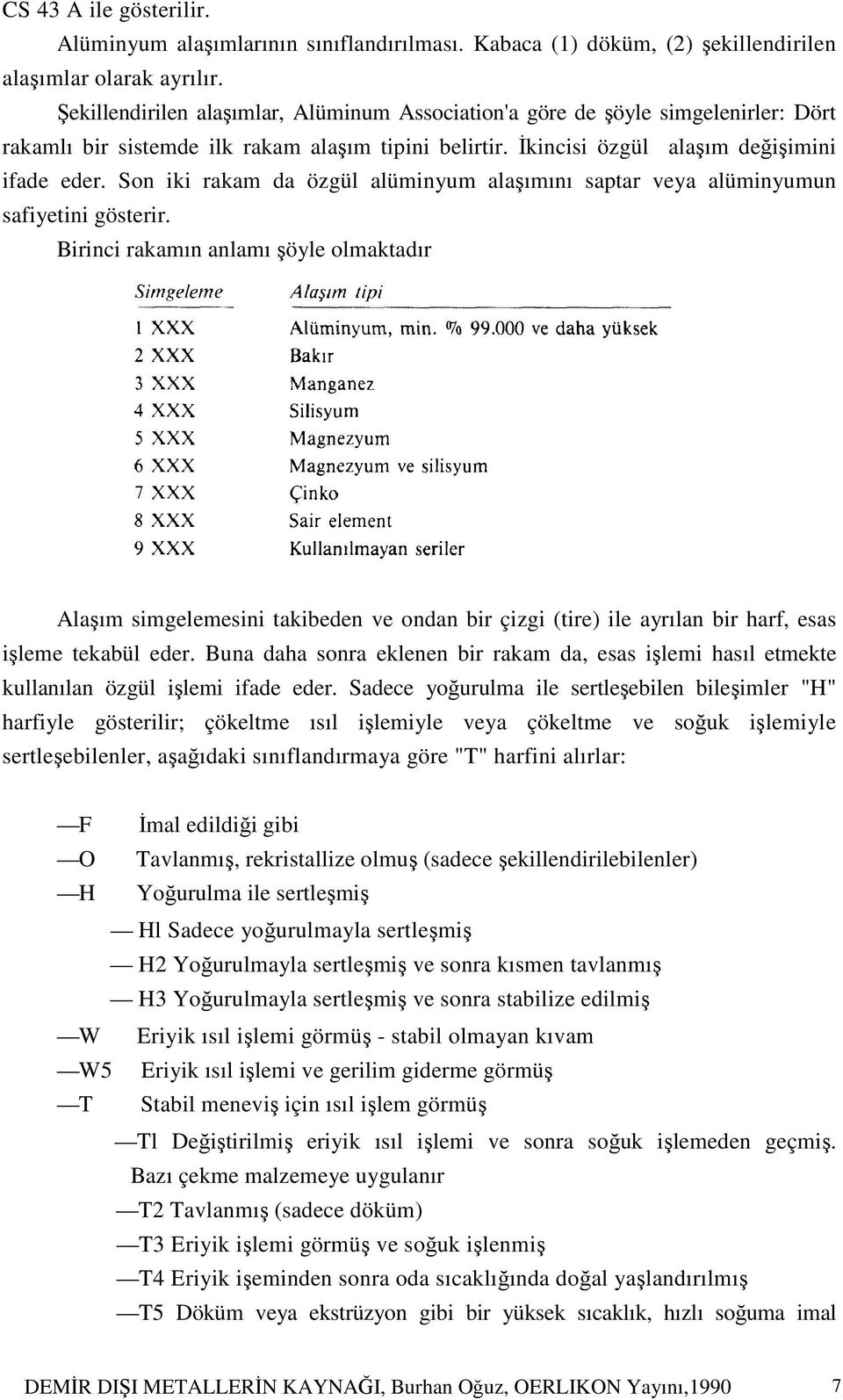 Son iki rakam da özgül alüminyum alaşımını saptar veya alüminyumun safiyetini gösterir.