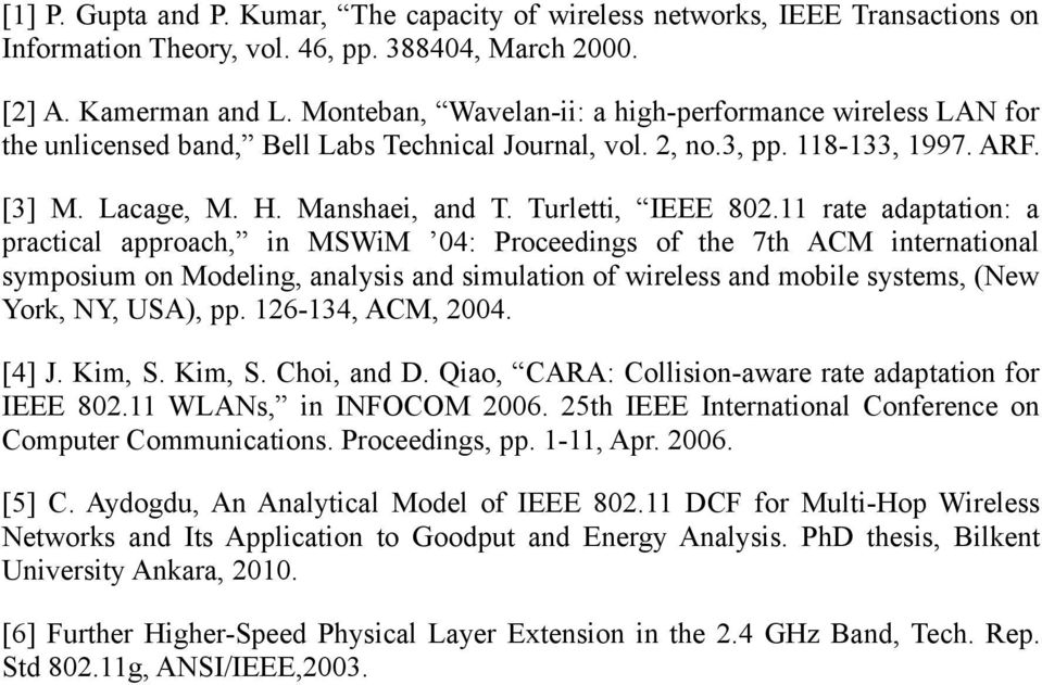 Turletti, IEEE 802.