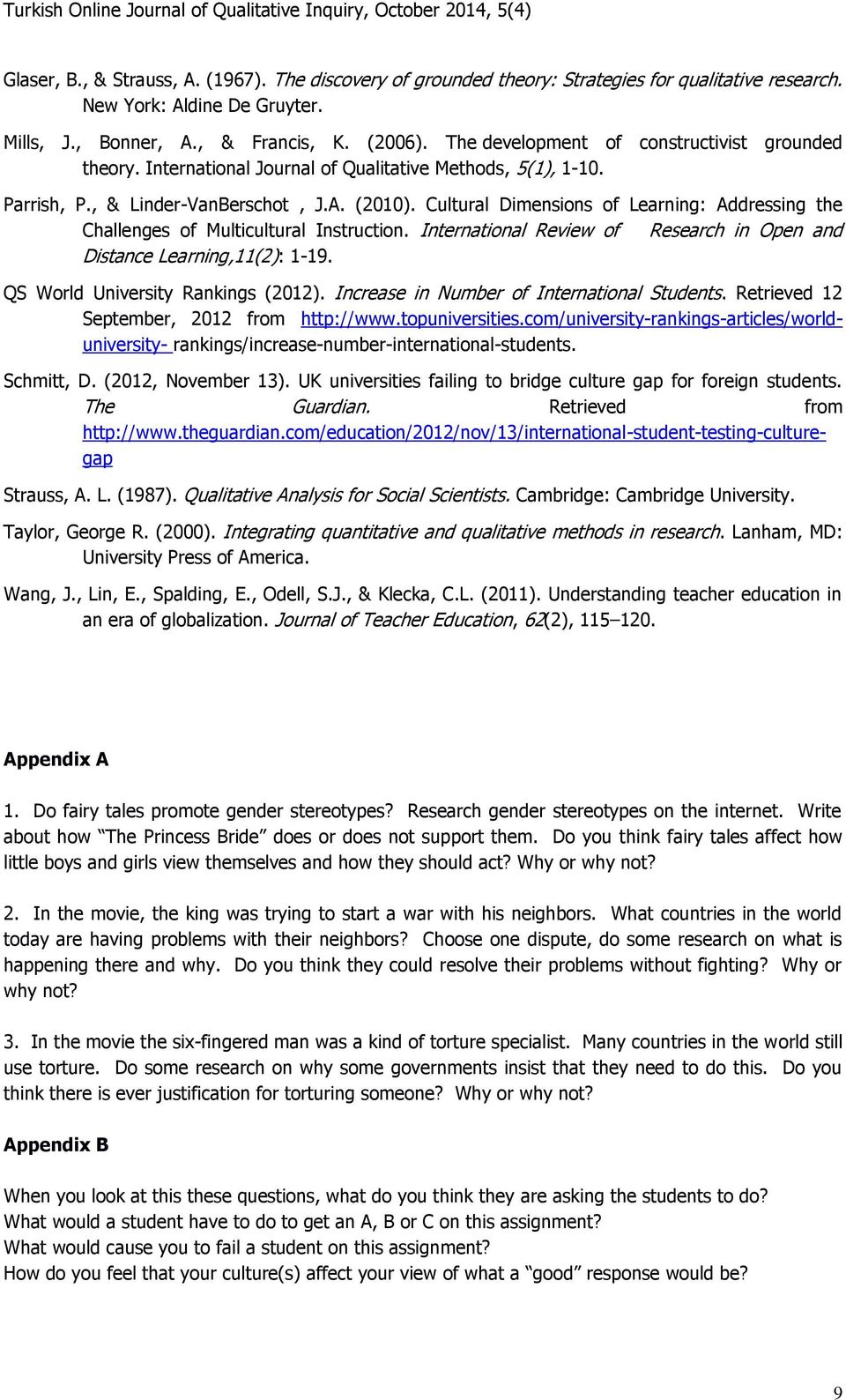 Cultural Dimensions of Learning: Addressing the Challenges of Multicultural Instruction. International Review of Research in Open and Distance Learning,11(2): 1-19.