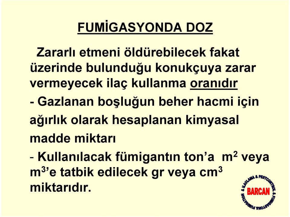 beher hacmi için ağırlık olarak hesaplanan kimyasal madde miktarı -