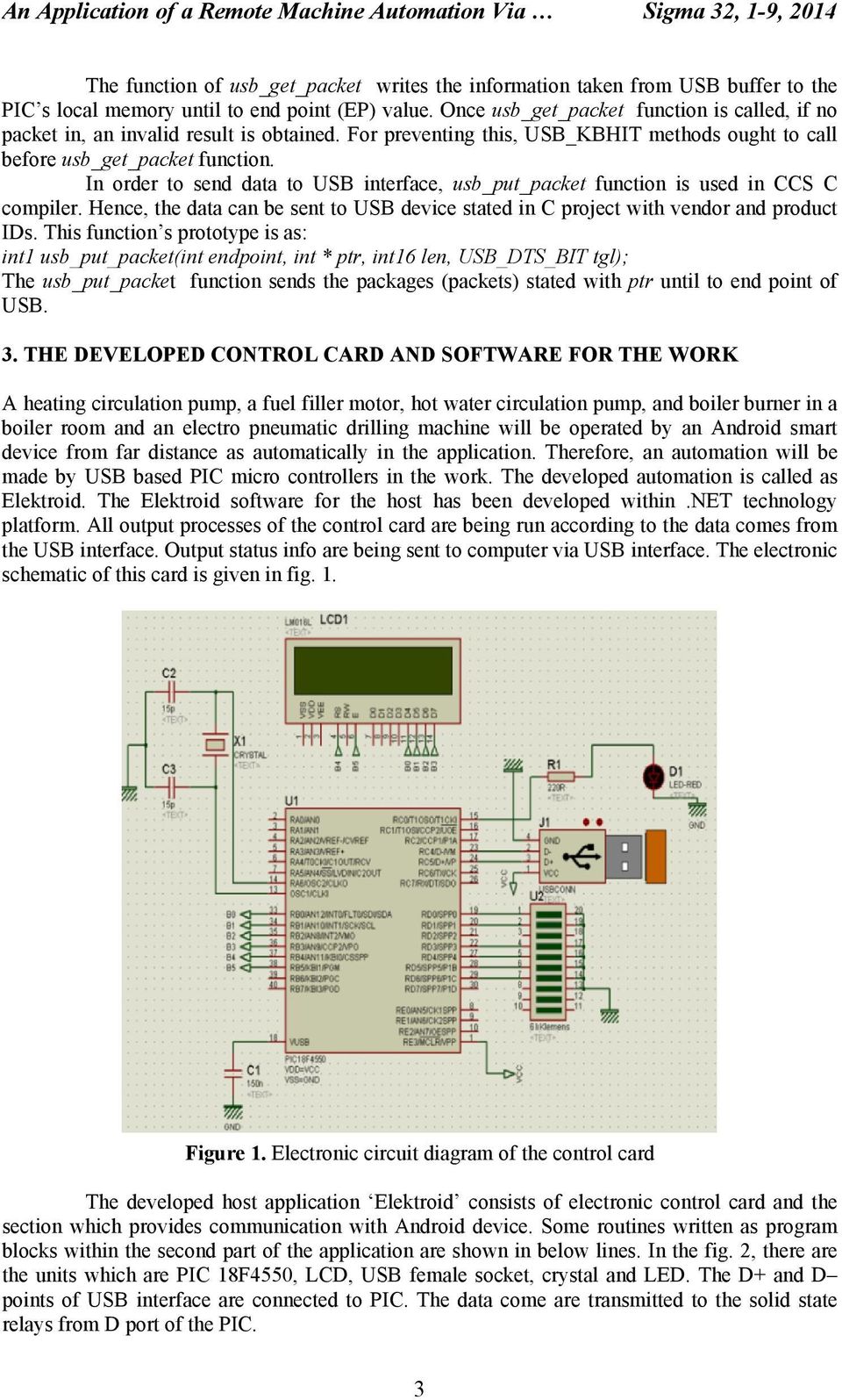 In order to send data to USB interface, usb_put_packet function is used in CCS C compiler. Hence, the data can be sent to USB device stated in C project with vendor and product IDs.