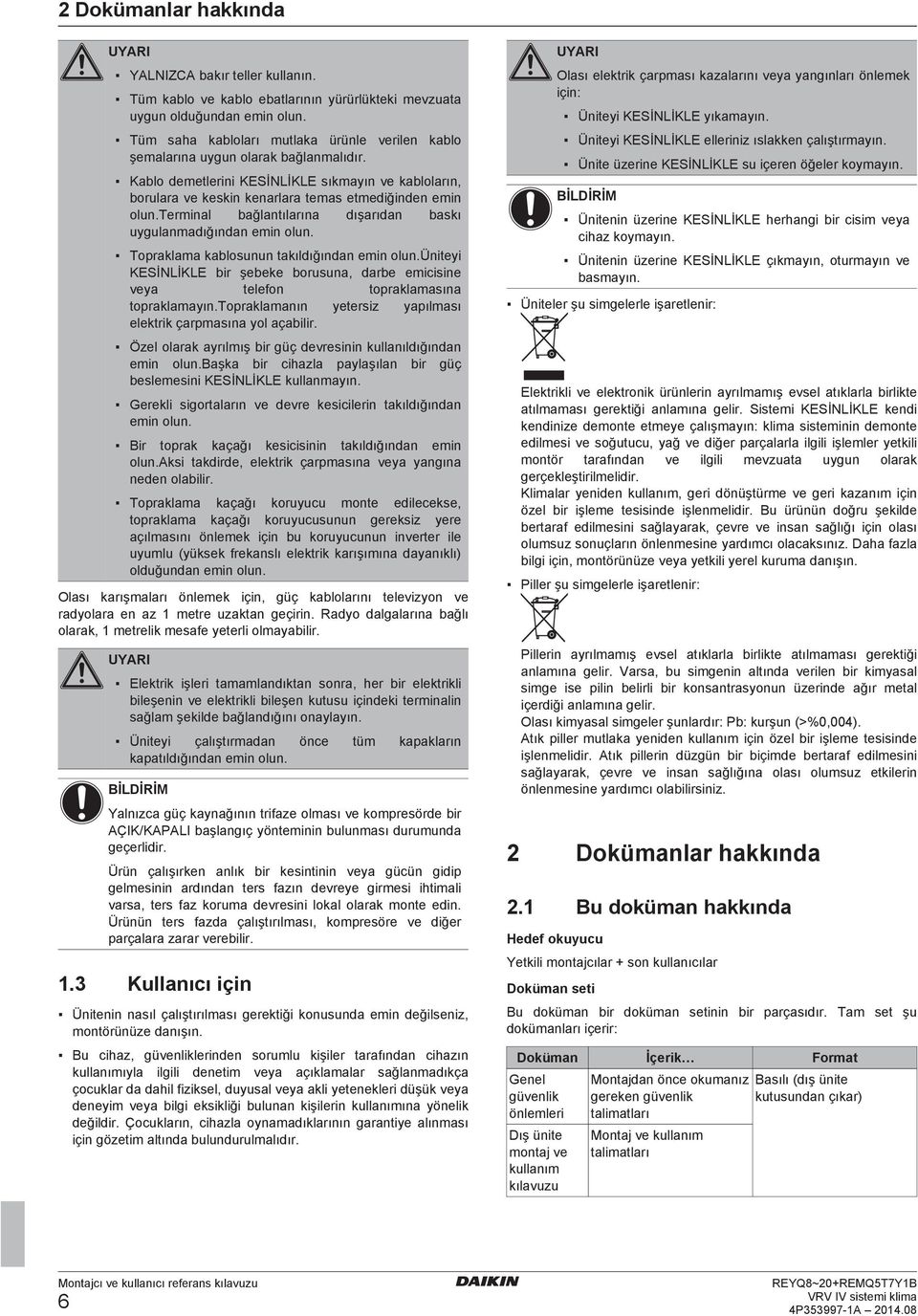 ünityi KESİNLİKLE ir şk orusun, r miisin vy tlon toprklmsın toprklmyın.toprklmnın ytrsiz ypılmsı lktrik çrpmsın yol çilir. Özl olrk yrılmış ir güç vrsinin kullnılığınn min olun.