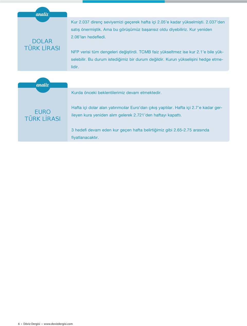Kurun yükselişini hedge etmelidir. Kurda önceki beklentilerimiz devam etmektedir. EURO TÜRK LİRASI Hafta içi dolar alan yatırımcılar Euro dan çıkış yaptılar. Hafta içi 2.