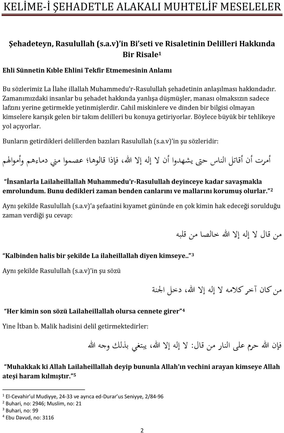 Cahil miskinlere ve dinden bir bilgisi olmayan kimselere karışık gelen bir takım delilleri bu konuya getiriyorlar. Böylece büyük bir tehlikeye yol açıyorlar.