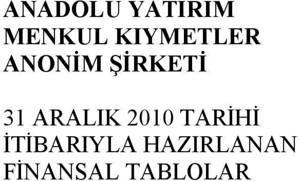 ARALIK 2010 TARİHİ