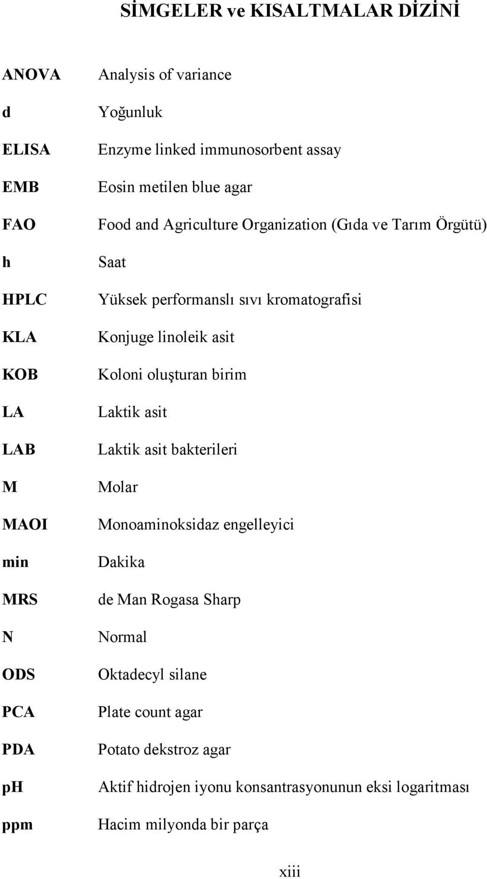 kromatografisi Konjuge linoleik asit Koloni oluşturan birim Laktik asit Laktik asit bakterileri Molar Monoaminoksidaz engelleyici Dakika de Man