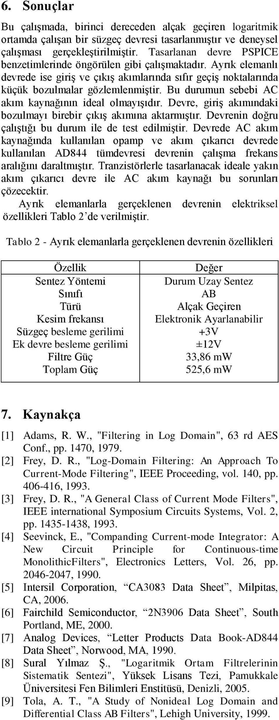 Bu durumun sebebi AC akım kaynağının ideal olmayışıdır. Devre, giriş akımındaki bozulmayı birebir çıkış akımına aktarmıştır. Devrenin doğru çalıştığı bu durum ile de test edilmiştir.