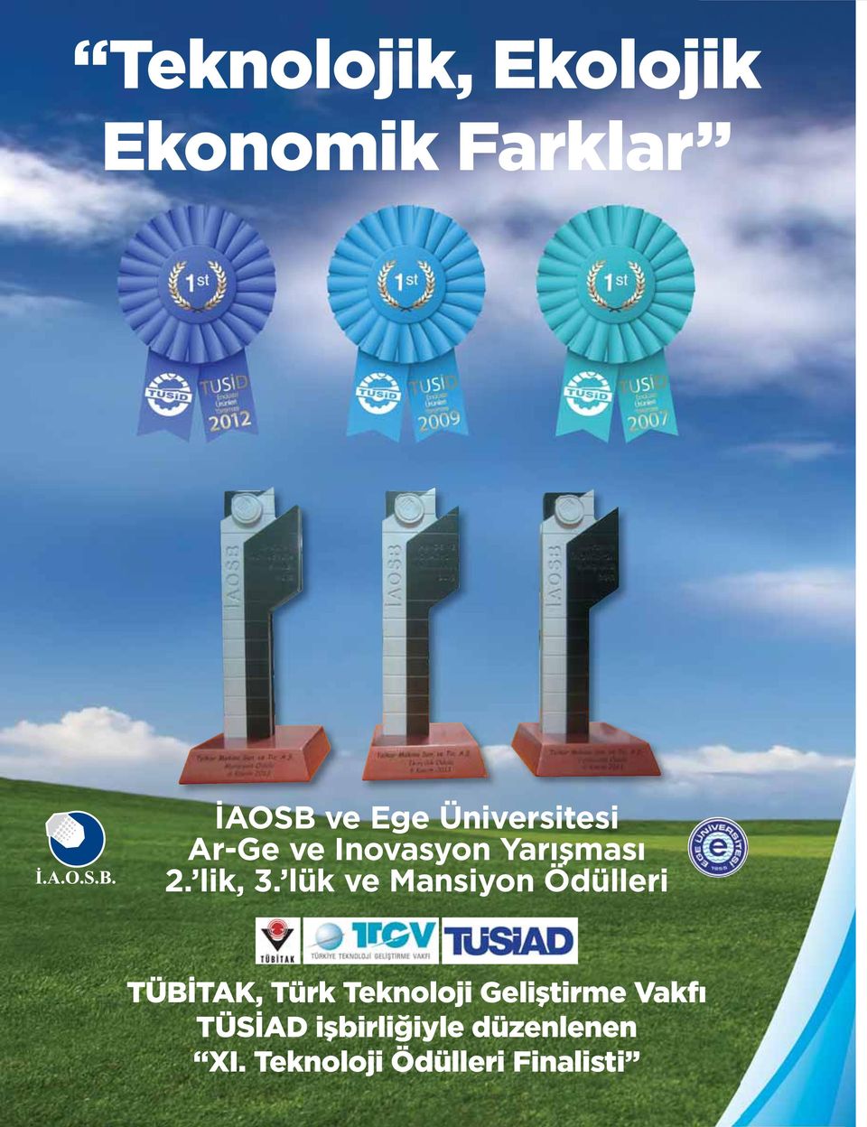 lük ve Mansiyon Ödülleri TÜBİTAK, Türk Teknoloji