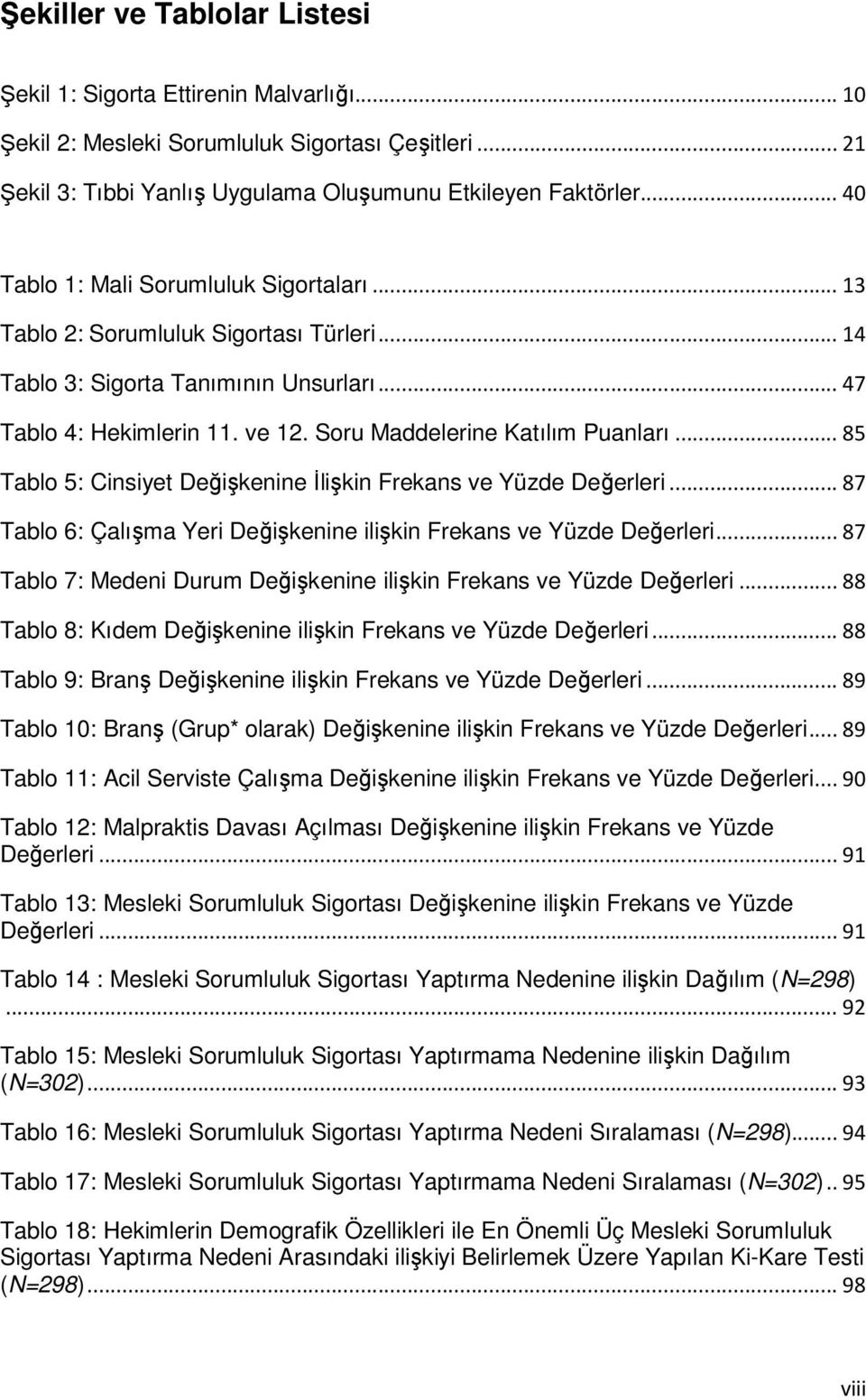 Soru Maddelerine Katılım Puanları... 85 Tablo 5: Cinsiyet Değişkenine İlişkin Frekans ve Yüzde Değerleri... 87 Tablo 6: Çalışma Yeri Değişkenine ilişkin Frekans ve Yüzde Değerleri.