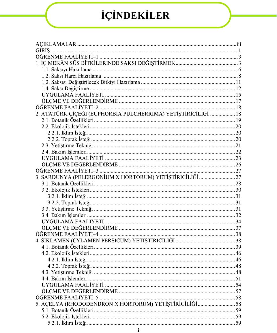 .. 19 2.2. Ekolojik İstekleri... 20 2.2.1. İklim İsteği... 20 2.2.2. Toprak İsteği... 20 2.3. Yetiştirme Tekniği... 21 2.4. Bakım İşlemleri... 22 UYGULAMA FAALİYETİ... 23 ÖLÇME VE DEĞERLENDİRME.