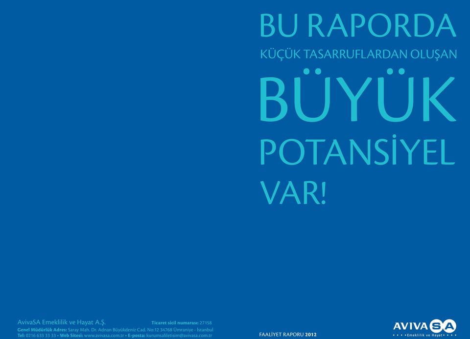 Ticaret sicil numarası: 27158 Genel Müdürlük Adres: Saray Mah. Dr.