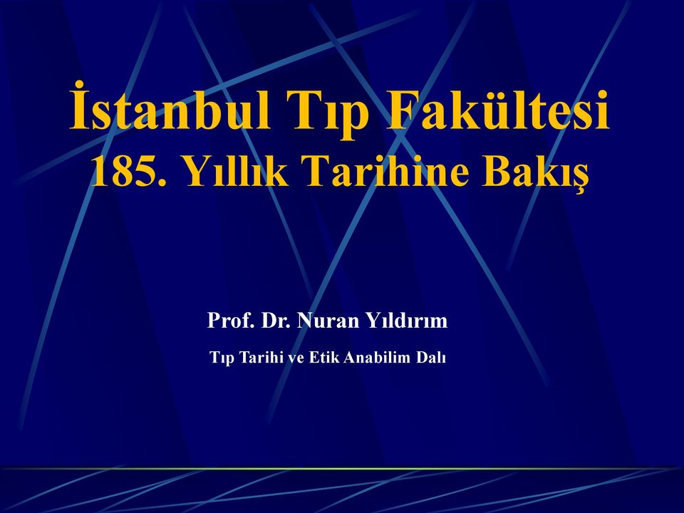 Dr. Nuran Yıldırım Tıp