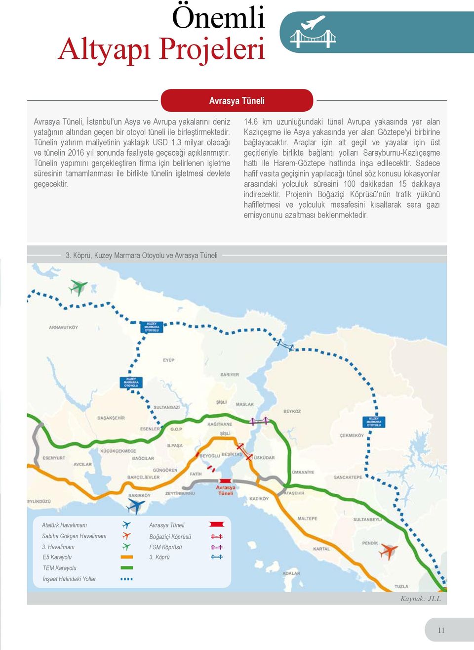 Tünelin yapımını gerçekleştiren firma için belirlenen işletme süresinin tamamlanması ile birlikte tünelin işletmesi devlete geçecektir. 14.