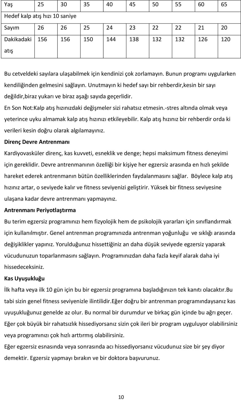 En Son Not:Kalp atış hızınızdaki değişmeler sizi rahatsız etmesin.-stres altında olmak veya yeterince uyku almamak kalp atış hızınızı etkileyebilir.