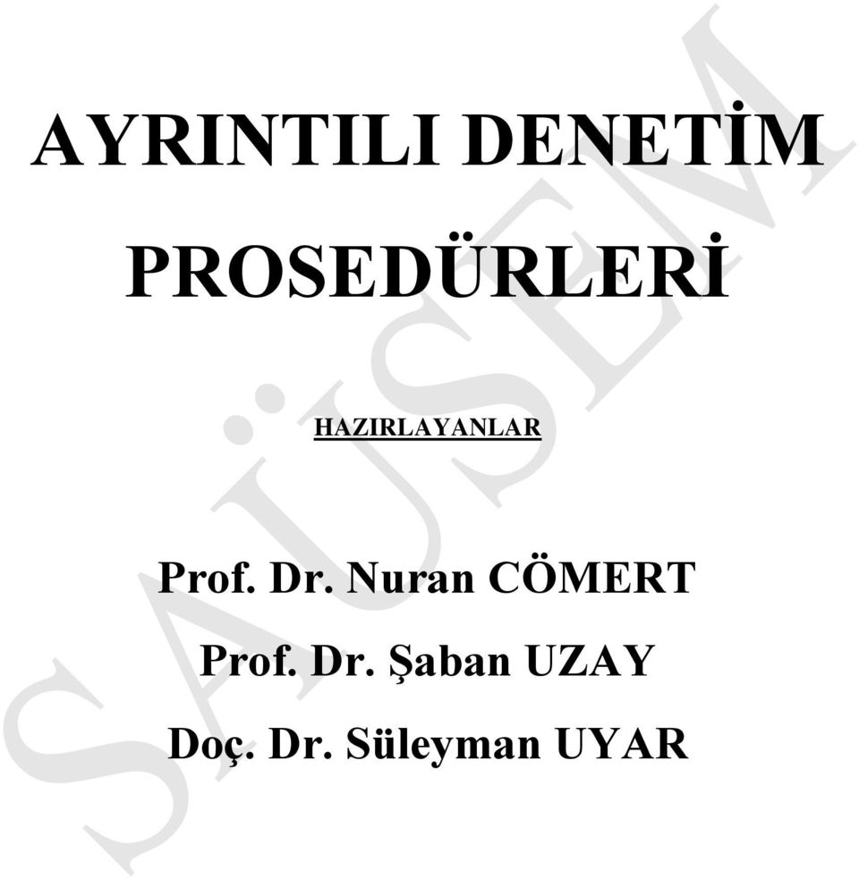 Prof. Dr. Nuran CÖMERT Prof.