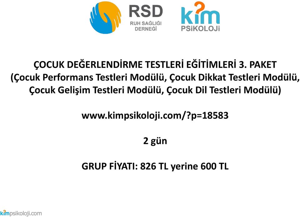 Testleri Modülü, Çocuk Gelişim Testleri Modülü, Çocuk Dil