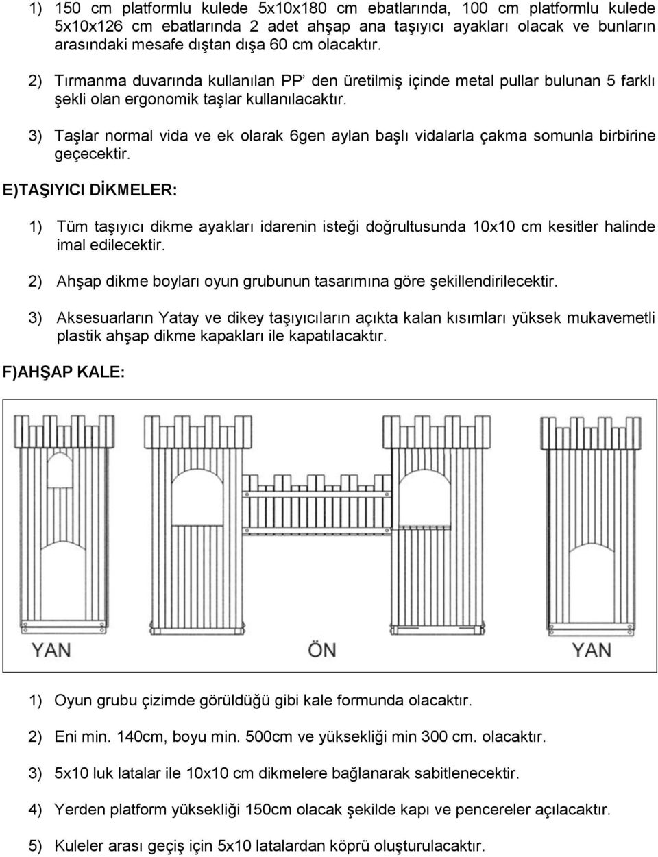 3) Taşlar normal vida ve ek olarak 6gen aylan başlı vidalarla çakma somunla birbirine geçecektir.