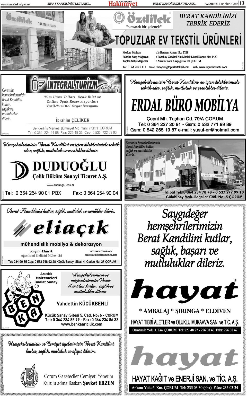 HAK:0) eliaçýk mühendislik mobilya & dekorasyon Kaðan Eliaçýk Ýrtibat Tel: 0 364 34 78 78-0 537 77 99 0 Gülabibey Mah. Baðcýlar Cad.