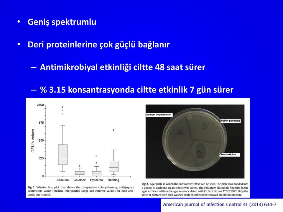 etkinliği ciltte 48 saat sürer % 3.