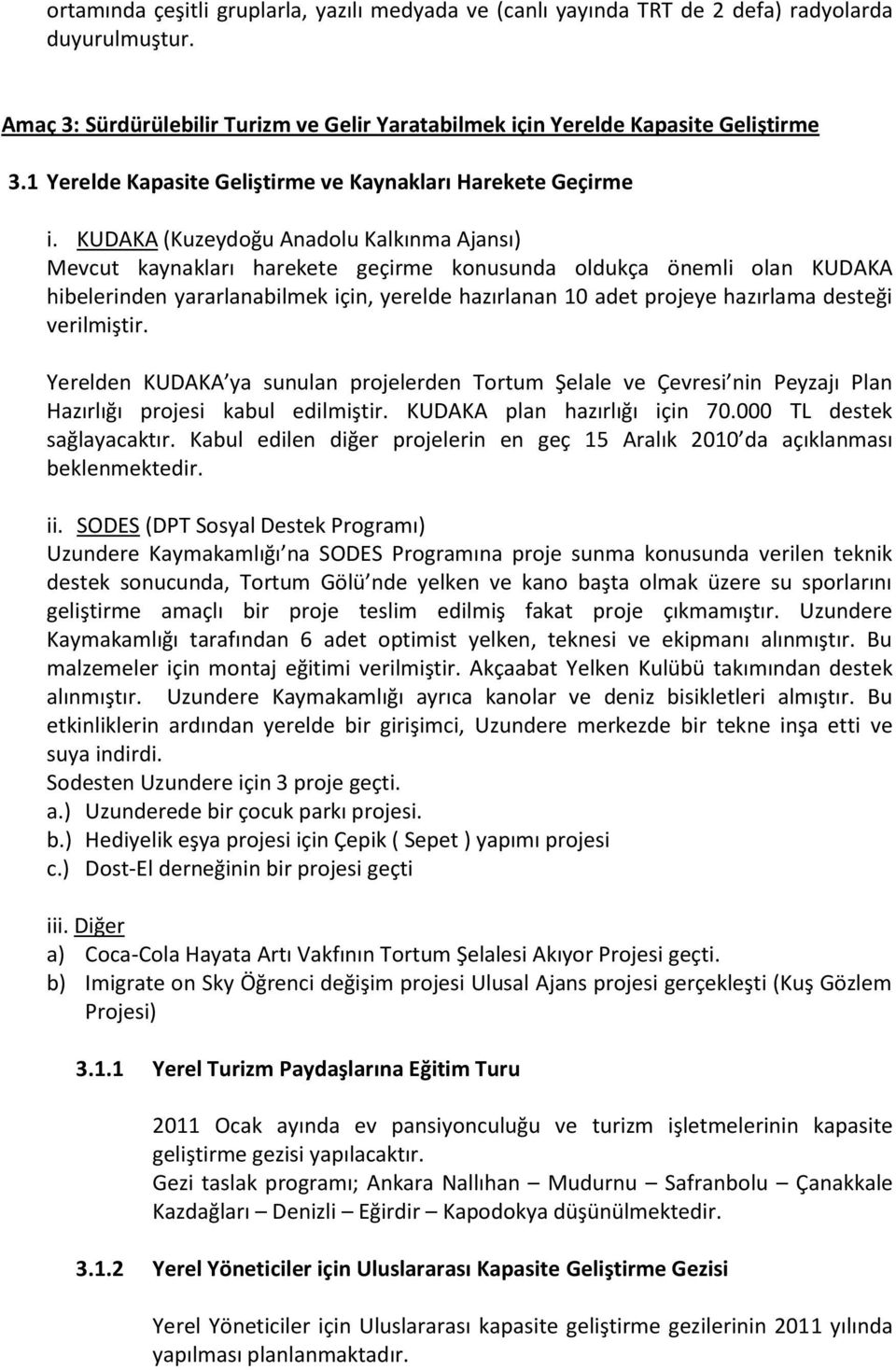 KUDAKA (Kuzeydoğu Anadolu Kalkınma Ajansı) Mevcut kaynakları harekete geçirme konusunda oldukça önemli olan KUDAKA hibelerinden yararlanabilmek için, yerelde hazırlanan 10 adet projeye hazırlama