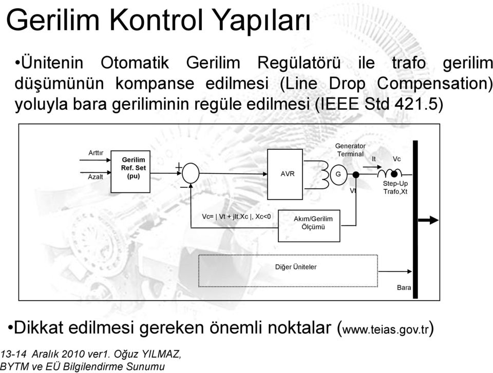 5) Arttır Azalt Gerilim Ref.