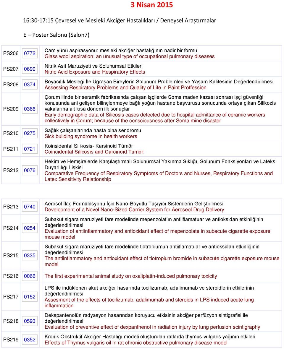 Effects Boyacılık Mesleği İle Uğraşan Bireylerin Solunum Problemleri ve Yaşam Kalitesinin Değerlendirilmesi Assessing Respiratory Problems and Quality of Life in Paint Proffession Çorum ilinde bir