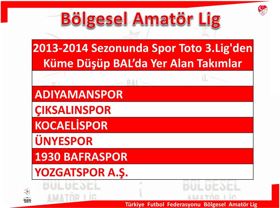 Takımlar ADIYAMANSPOR ÇIKSALINSPOR