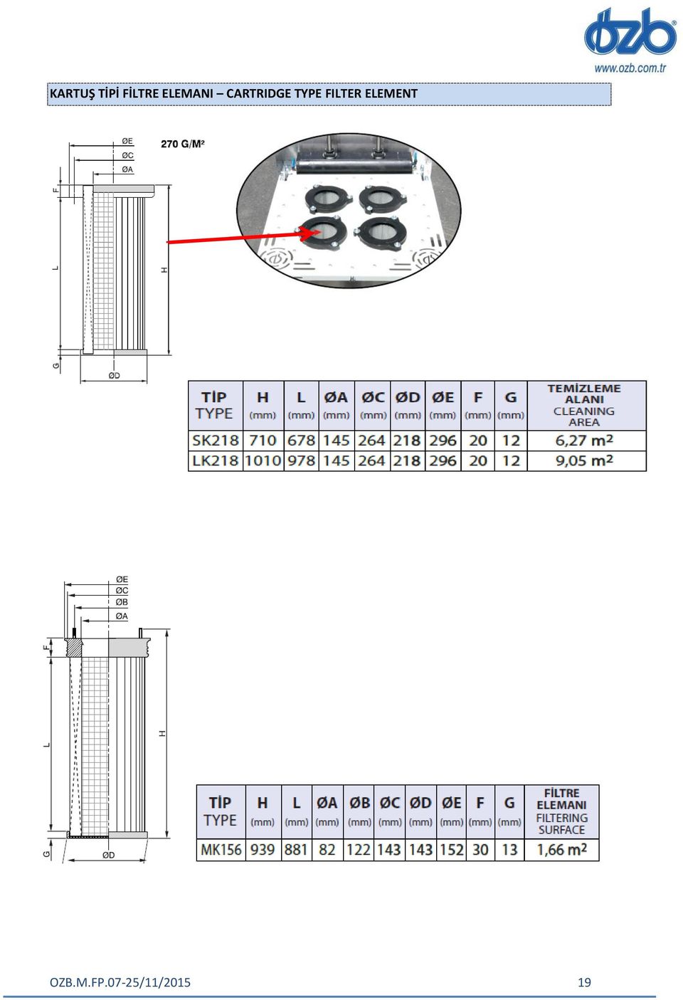 TYPE FILTER ELEMENT