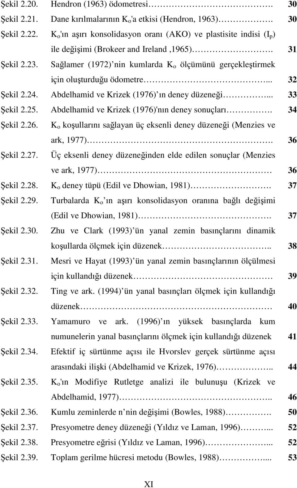 Sağlamer (1972) nin kumlarda K o ölçümünü gerçekleştirmek için oluşturduğu ödometre... 32 Şekil 2.24. Abdelhamid ve Krizek (1976) ın deney düzeneği... 33 Şekil 2.25.