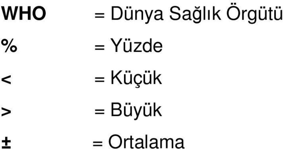 = Yüzde < =